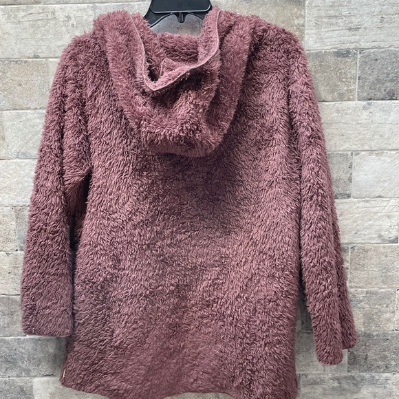 ❤️ VICTORIA SECRET PINK SHERPA HOODIE JACKET SIZE XS/S - Picture 2 of 7